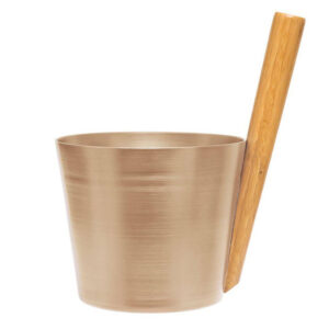RENTO Aluminum Sauna Bucket, Straight Handle